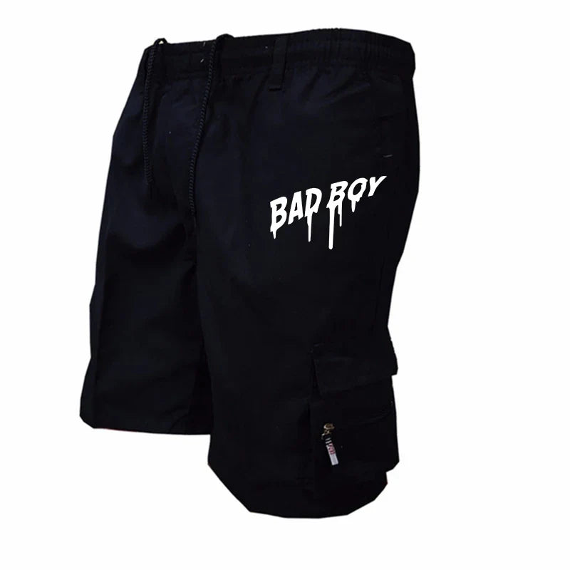 Summer Five-point Shorts Men's Sweatpants Fashion Casual Trend Loose Comfortable Multi-pocket Cargo Outdoor Short Trousers Daily