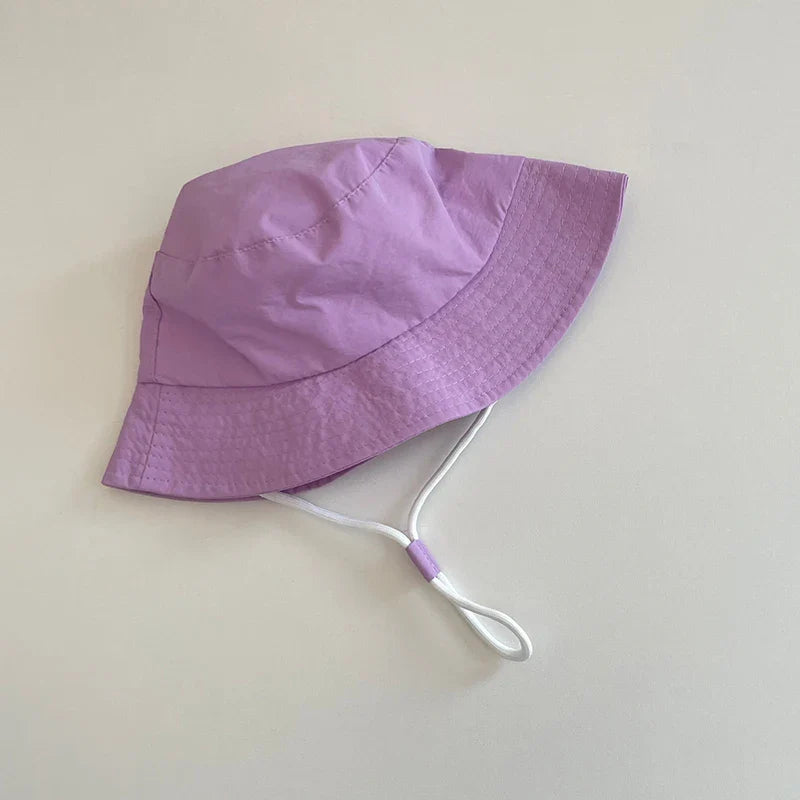 Cotton Kids Hats Baby Toddler Children Solid Bucket Caps Boys Girls Soft Breathable Outing Sun Hats Summer Chic Panama Caps 1-6Y