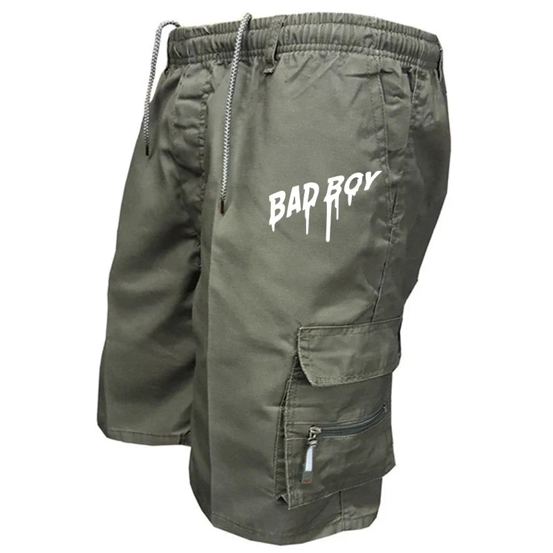 Summer Five-point Shorts Men's Sweatpants Fashion Casual Trend Loose Comfortable Multi-pocket Cargo Outdoor Short Trousers Daily