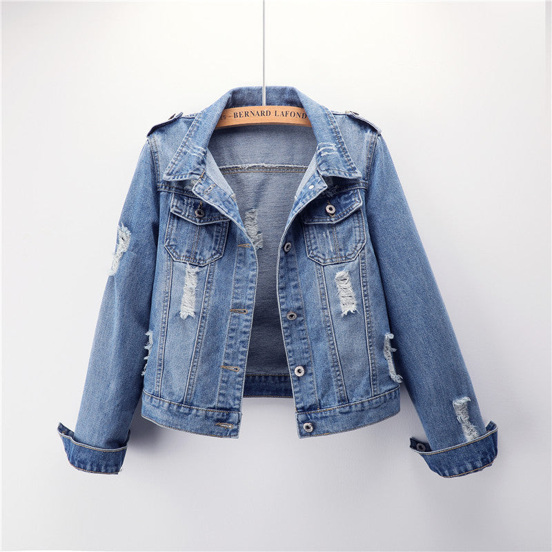 Women's short denim jacket