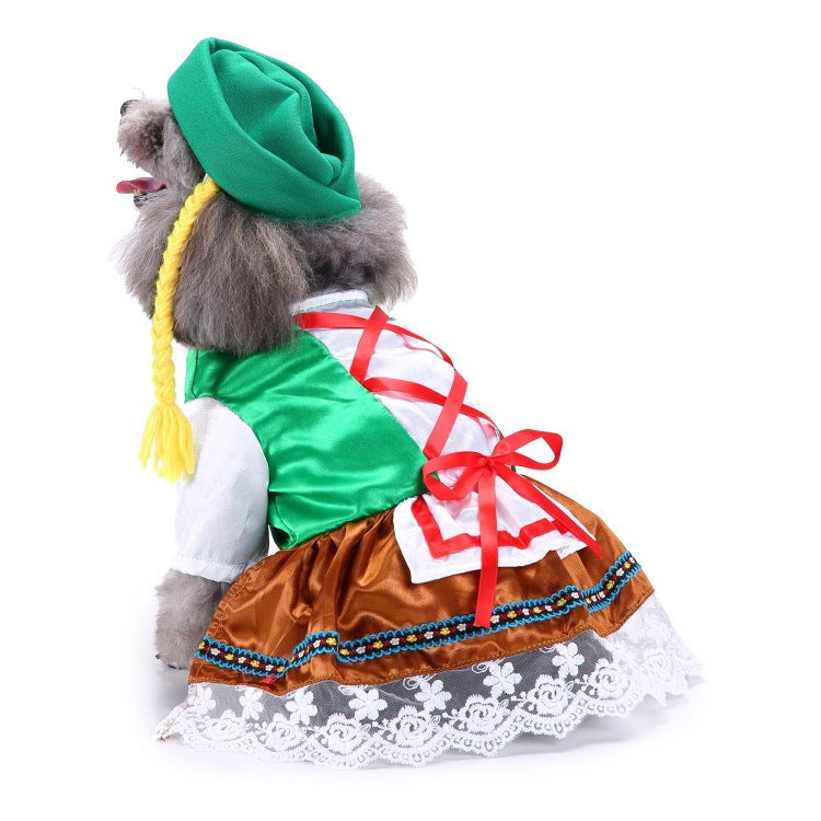 Dog supplies pet Christmas clothes creative Halloween Christmas pet clothes funny dog clothes cross-border