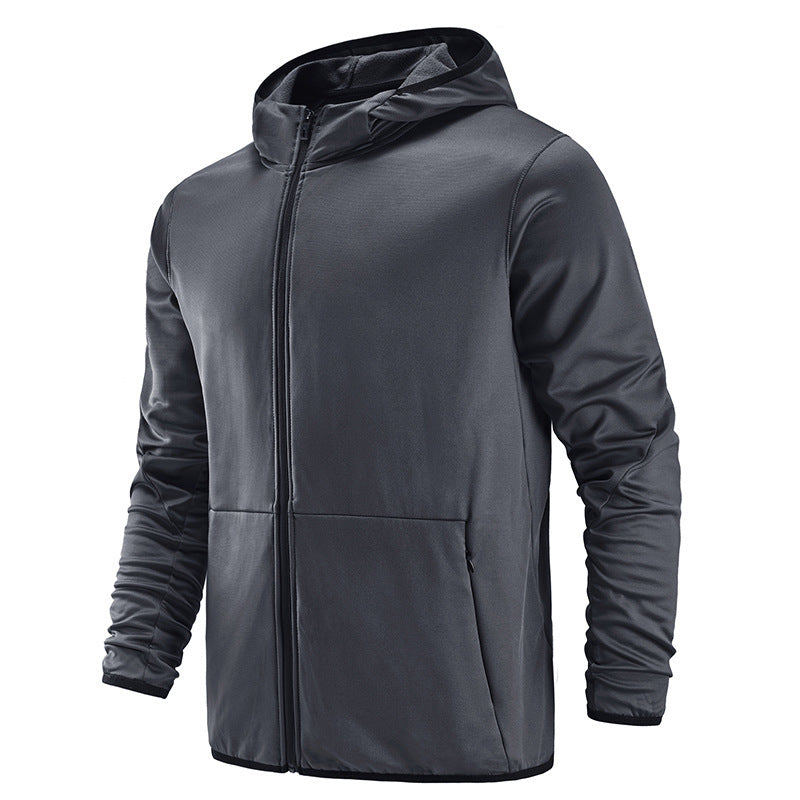 Men's Cardigan Hooded Sports Sweatshirt