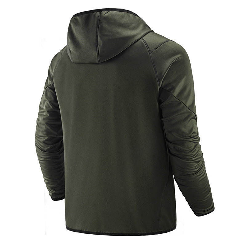 Men's Cardigan Hooded Sports Sweatshirt