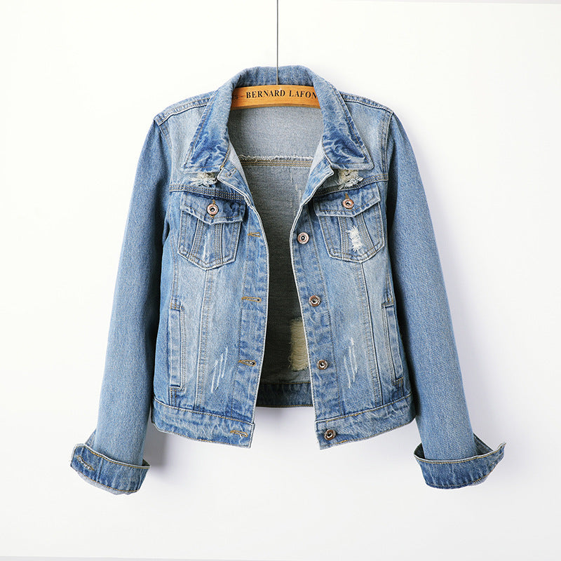 Women's short denim jacket