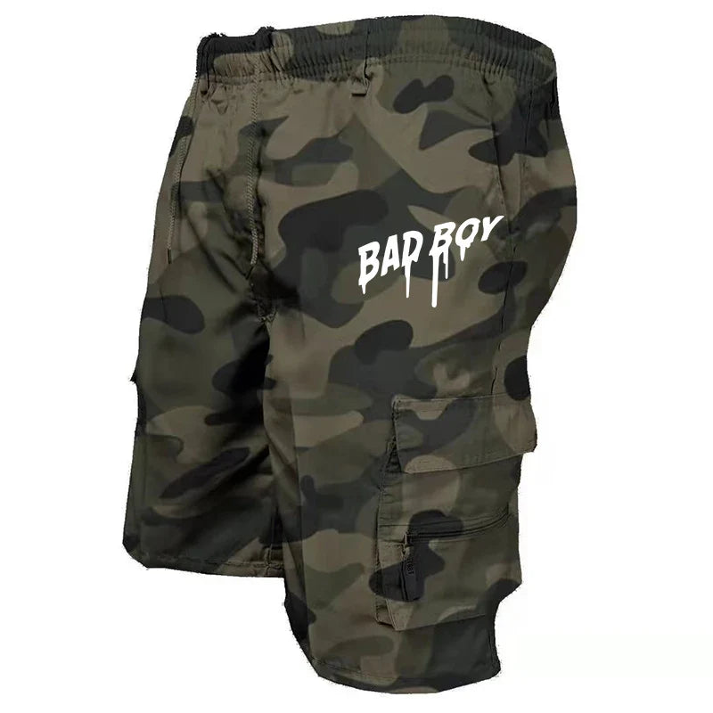 Summer Five-point Shorts Men's Sweatpants Fashion Casual Trend Loose Comfortable Multi-pocket Cargo Outdoor Short Trousers Daily