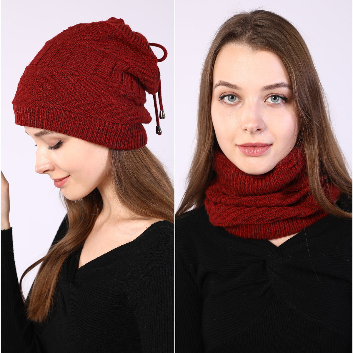 Winter Baotou hats plus velvet knitted men and women pullovers