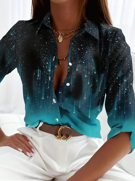 Women's Spring Summer Long Sleeve Casual Shirt