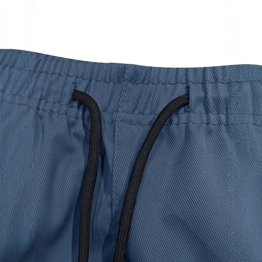 Elastic waist solid color cargo shorts for men multiple colors to choose from multi-pockets design perfect for summer outdoor ac