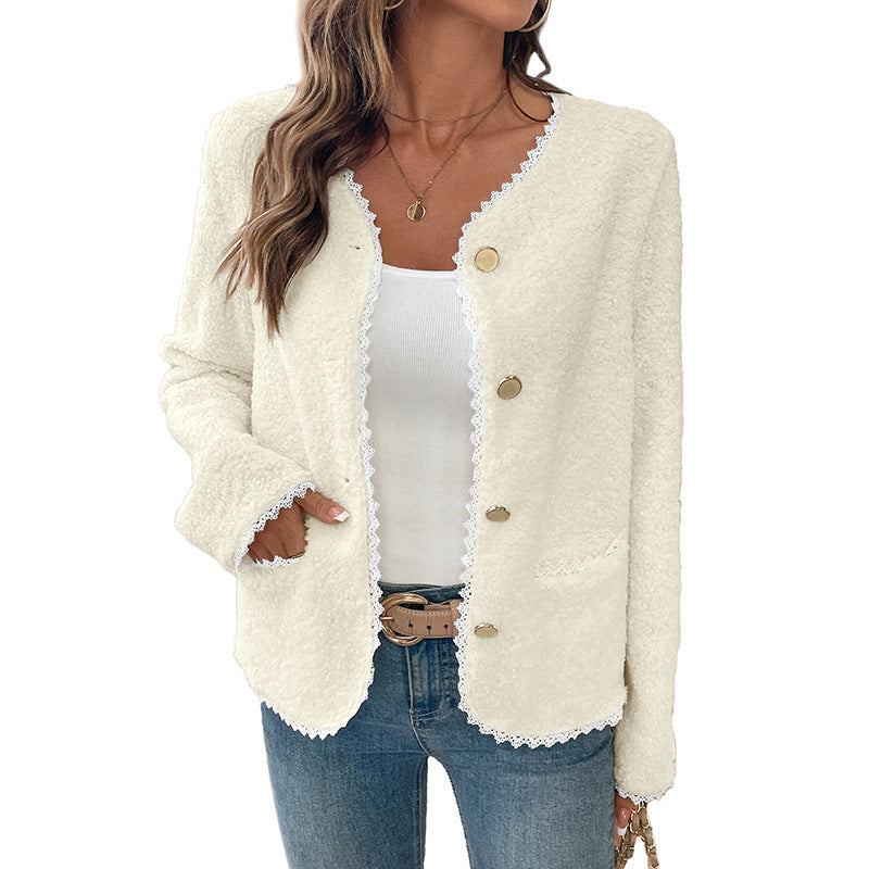 European And American Fashion Lambswool Cardigan