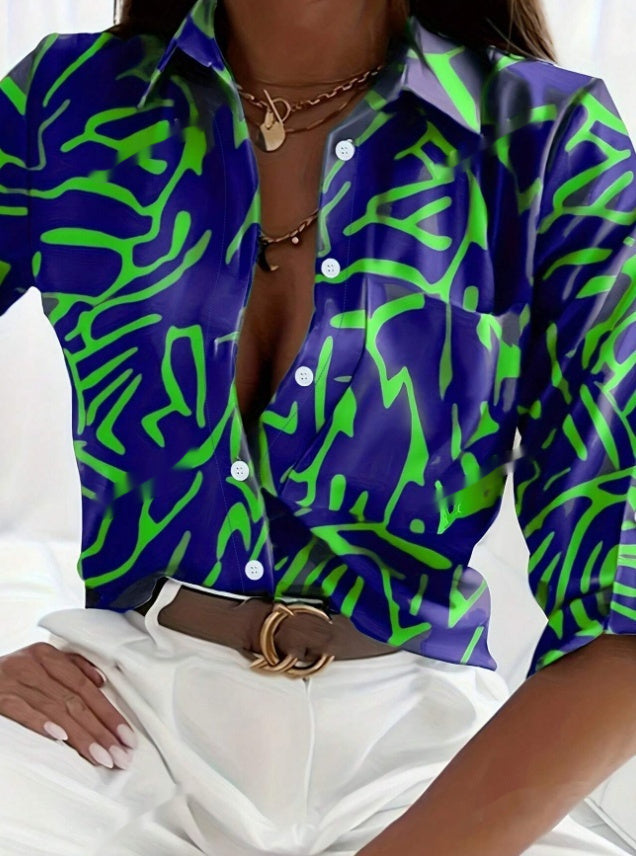 Women's Spring Summer Long Sleeve Casual Shirt