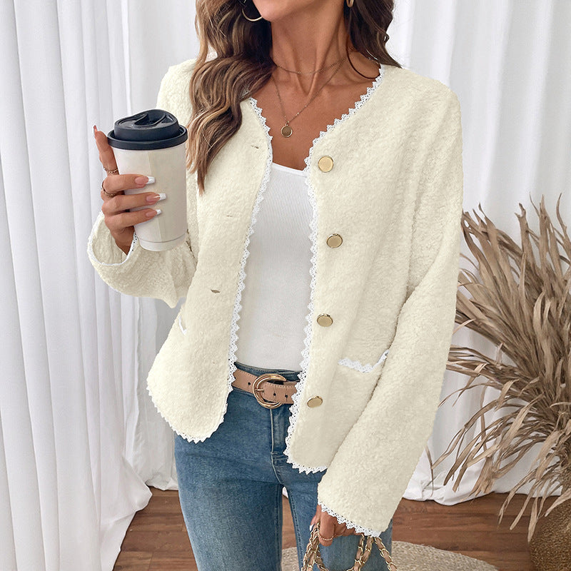 European And American Fashion Lambswool Cardigan