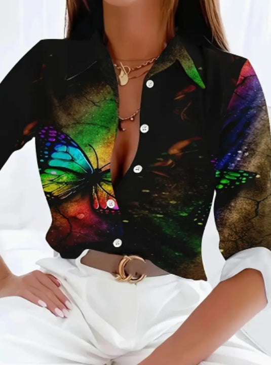 Women's Spring Summer Long Sleeve Casual Shirt