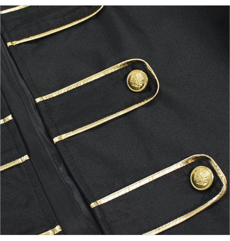 Men's Halloween Embroidered Jacket Stage Clothes