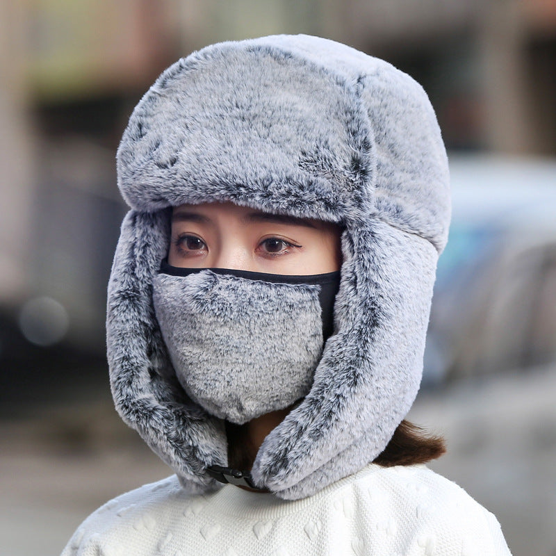 Winter Dust-proof And Warm Women With Masks And Hats