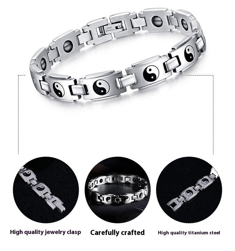 Tai Chi Titanium Steel Bracelet Jewelry For Men