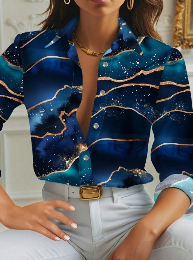 Women's Spring Summer Long Sleeve Casual Shirt