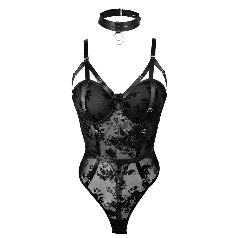 2025 flocking black tight fitting sexy transparent sleeveless crop top Y2k90s elegant and fashionable women's jumpsuit