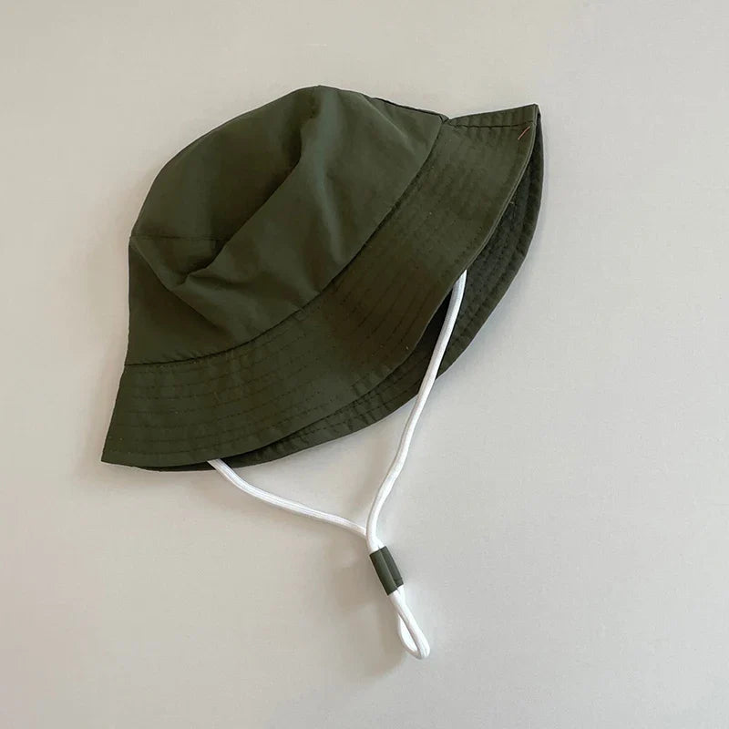 Cotton Kids Hats Baby Toddler Children Solid Bucket Caps Boys Girls Soft Breathable Outing Sun Hats Summer Chic Panama Caps 1-6Y