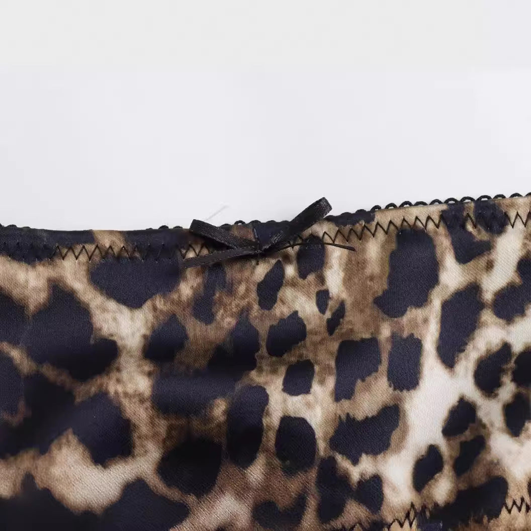 American Leopard Print Dress Women