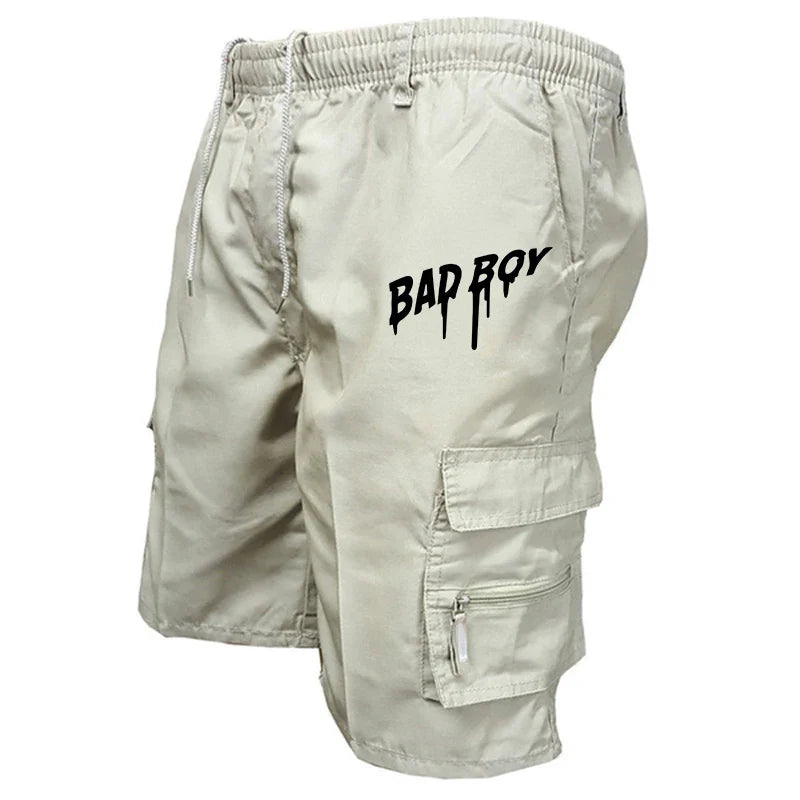 Summer Five-point Shorts Men's Sweatpants Fashion Casual Trend Loose Comfortable Multi-pocket Cargo Outdoor Short Trousers Daily