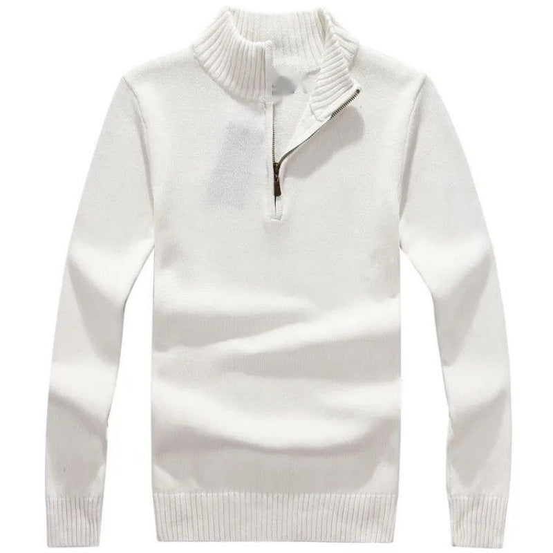 Casual Half Zipper Thermal Knitwear Coat