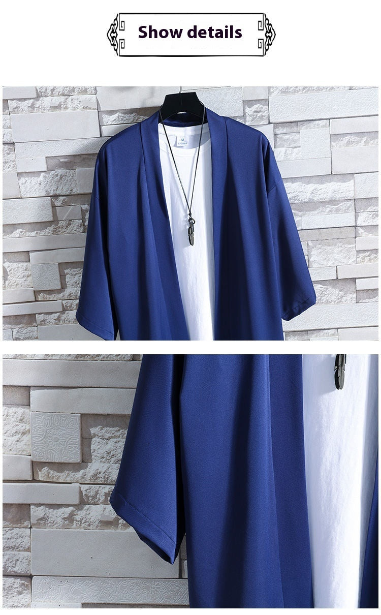 Summer Thin Chinese Style Ice Silk Sun Protection Clothing Robe Hanfu