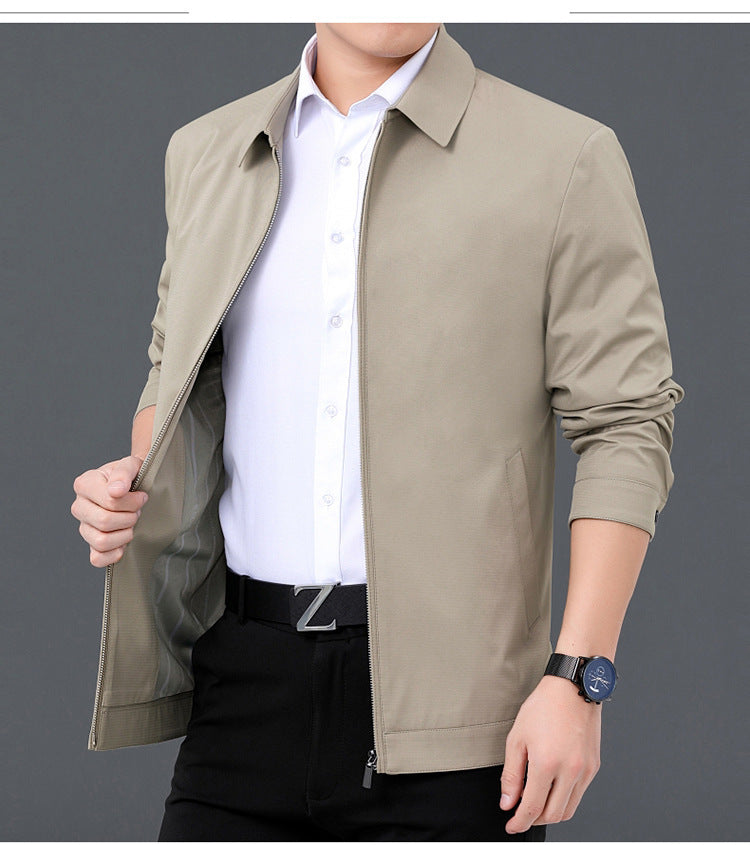 Men's Casual Business Jacket Clothing For Middle-aged Dad